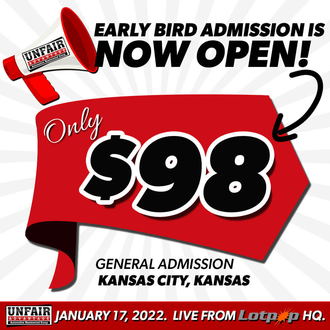 Early Bird Admission is Now Open